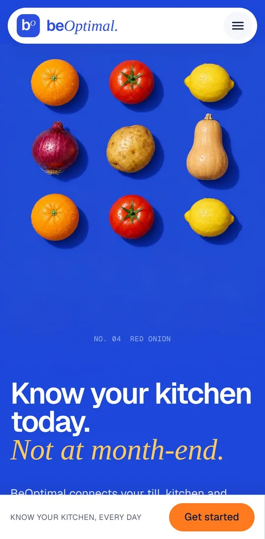 Mobile-first landing page