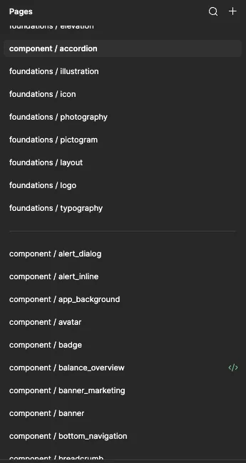 Library structure: foundations and components