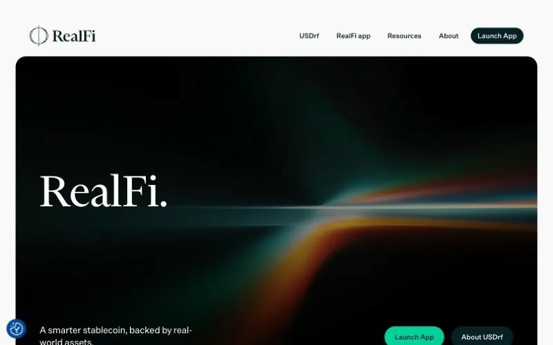 RealFi product screens